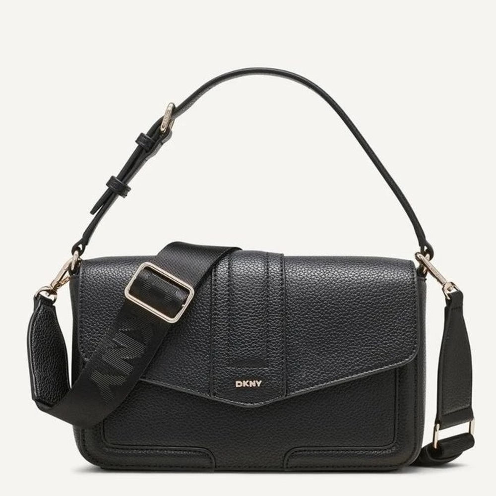 NWT,DKNY Maxxe crossbody /shoulder  Bag Style R423AE78 (Black/Gold)‎